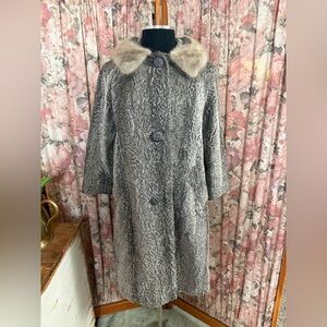 Vintage Rabbit Fur- Quarter Sleeve Coat